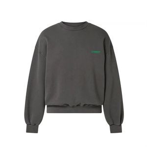 Service OEM personnalisé – Sweat-shirt thermique respirant à col ras du cou 100 % coton, coupe régulière, effet délavé, nouvelle mode pour homme - Product Image 2