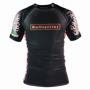 เสื้อรัดกล้ามเนื้อออกกำลังกาย Rash Guard ปี 2026 คุณภาพสูงสำหรับผู้ชาย ระบายอากาศได้ดี ซักง่าย ลายพิมพ์แบบ Heat-Transfer เป็นมิตรต่อสิ่งแวดล้อม - Product Image 1