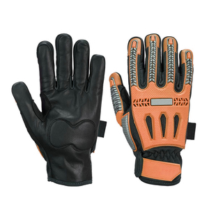 High Quality Industrial TPR Impact Leather Safety Working <b>Gloves</b> Hot Selling Custom Logo TPR Industrial TPR <b>Gloves</b> - Product Image 1