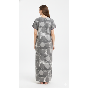 Camisón Cómodo para Mujer Alpine, Talla XXL, Estampado, Largo, Suave y Cómodo, Tejido, Manga Corta, con Bolsillo Lateral, para Uso Doméstico - Product Image 5