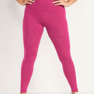 Venta en línea Pantalones de yoga personalizados para mujer Patrón sólido Leggings de gimnasio en varios colores y tamaños - Product Image 5