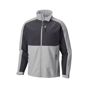 Veste polaire d'hiver chaude softshell pour homme de couleur unie à personnaliser avec sérigraphie brodée et impression numérique par sublimation - Product Image 4