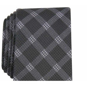 Accessori Alfani da uomo: Falso colletto a cravatta a quadri neri, taglia regolare - Product Image 2