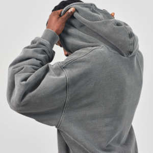 Sudaderas con capucha personalizadas Drop Shoulder Hoodies Boxy Fit Zip up Sudadera Oversize Sun Faded Heavyweight Sudadera con capucha de algodón para hombres - Product Image 3