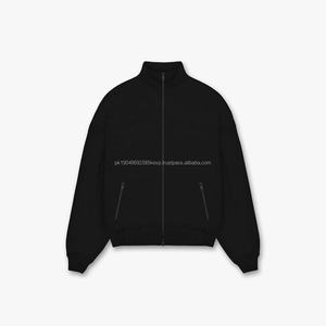 Men Clothing Vendor Casual Knitted Cotton Fleece Two Way <b>Zipper</b> Jacket Double Slide <b>Zipper</b> French Terry Sweatsuit Track Jacket - Product Image 6