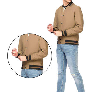 Chaqueta de bombardero para hombre de etiqueta privada cómoda y transpirable para uso en exteriores al mejor precio - Product Image 6