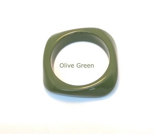 Fancy Resin <b>Bangle</b> Bracelet <b>Jade</b> Emerald Classic Vintage Cute Square Shape Unisex Fashion <b>Bangle</b> Green Stone Jewelry for Woman - Product Image 4