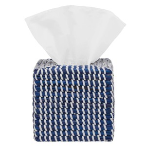 กล่องใส่กระดาษทิชชูจากหญ้าทะเล สีกรมท่าและสีขาว กล่องเก็บของทำมือ เป็นมิตรกับสิ่งแวดล้อม ของตกแต่งบ้านจากธรรมชาติ ขายส่งจากเวียดนาม - Product Image 2