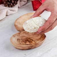Ensemble de porte-savon en bois d'olivier ArtisRaw, accessoires en bois naturel, écologiques, pour la salle de bain, l'hôtel, rangement, style, portable