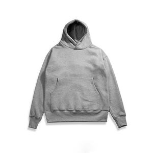 Sweats à capuche décontractés unisexes couleur unie hiver coton lourd pour hommes - Product Image 2