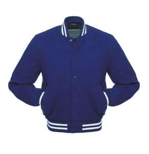 Veste universitaire en laine avec logo personnalisé de la meilleure qualité pour hommes, style vintage à capuche avec design teint uni sur le devant - Product Image 4