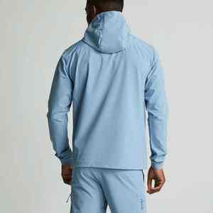 Veste coupe-vent à demi-zip pour homme, sportive, printemps, manches longues, camouflage, imperméable, respirante, coupe-vent, revêtement avant - Product Image 4