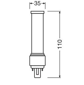 Lampada LED Dulux PL 2 Pin G24d-1 5W 4000K (Ledvance 823358) - Product Image 2