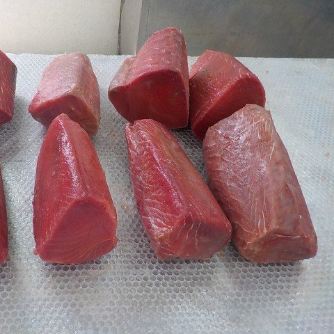 Sushi bom preço Origem do bife de peixe Vietnam CO Bife do atum, pele sobre, desossada