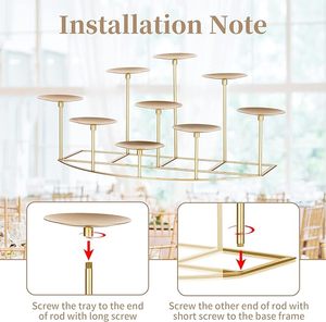 Decoraciones navideñas para fiestas de bodas, portavelas de té recién llegado, molde de luz de vela de Metal en hierro - Product Image 4