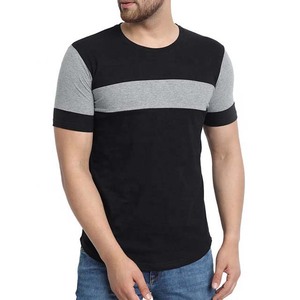 Camiseta personalizada para hombre, camisa de alta calidad con diseño único de dos colores, cuello redondo, Material de algodón, ajustada, de verano, nueva - Product Image 5