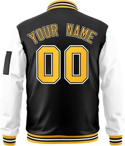 Veste universitaire personnalisée couleurs contrastées Logo de l'équipe personnalisé broderie nom numéro Bomber College Letterman veste livraison directe - Product Image 5