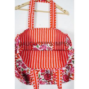 กระเป๋าผ้าคอตตอนแท้งานทำมือกระเป๋าผ้าช็อปปิ้งสำหรับผู้หญิงกระเป๋าใส่ของชายหาดสไตล์อินเดียกระเป๋าเดินทางสำหรับใส่ไปงานปาร์ตี้ - Product Image 5