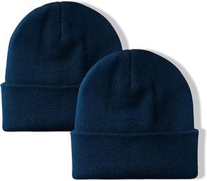 Por encargo en Pakistán Venta al por mayor de invierno Gorros Sombrero Precio barato Diseño liso de alta calidad de invierno Unisex Beanie Cap - Product Image 1
