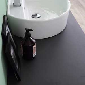 Lavabo da Appoggio in Ceramica Ovale Moderno e Resistente, Profondità 44 cm - Product Image 5