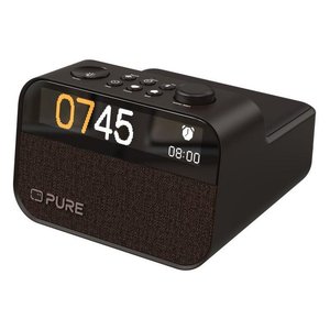 MOMENT Charge Coffee black 30103 alarm <b>clock</b> <b>radio</b> - Product Image 1
