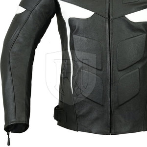 Veste de moto en cuir respirant de haute qualité pour hommes, design unique à contraste de couleurs, vêtements de course automobile à bas prix - Product Image 6
