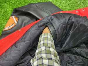 College Baseball Varsity Jacket 100% Polyester High Street Imperméable Respirant Anti-UV pour la taille du Pakistan fabriquée en hiver - Product Image 3