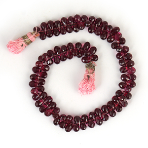 Granate Rodolita Rosa Natural de 6x8mm, Corte Facetado en Forma de Pera, Piedra Preciosa Suelta, Certificada por Terceros, Venta al Por Mayor, Gopika Exports - Product Image 3