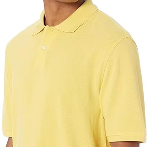 Venta al por mayor de alta calidad en blanco liso para hombre 100% algodón Polo Camiseta de manga larga bordado de Impresión logotipo para hombre - Product Image 1