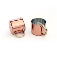 Beat Quality Set pour deux tasses en cuivre noir enduit martelé conception incroyable fabriqué en inde cuivre moscou mules tasses à bière