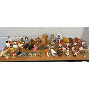 YEEYAYA intagliato a mano americano aquila calva in legno scultura porta biglietti da visita figurina regalo per la decorazione della casa - Product Image 2