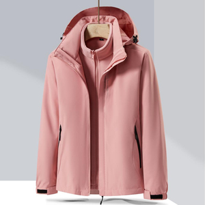 Chaqueta tres en uno Unisex de alta calidad personalizable impermeable a prueba de viento transpirable cierre de cremallera para chaqueta de hombre al aire libre - Product Image 5