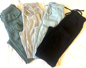 Pantalones Deportivos Cómodos de Felpa con Cordón, Suaves y Elásticos, con Bolsillos, Pantalones Deportivos para Mujer - Product Image 6