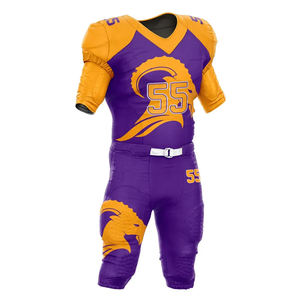 Camiseta de fútbol americano personalizada de alta calidad, nuevo diseño, uniformes universitarios sublimados, camisetas Vintage, Conjunto elegante con patrón de números - Product Image 4