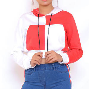 2025 Top vente meilleur prix femmes haut court sweats à capuche léger personnalisé femmes haut court sweats à capuche pour femmes - Product Image 1