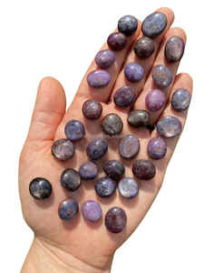 หินมีค่ากึ่งทับทิมขัดมันสำหรับการทำสมาธิแบบเรกิและอัญมณีหินลูกฟูก - Product Image 6