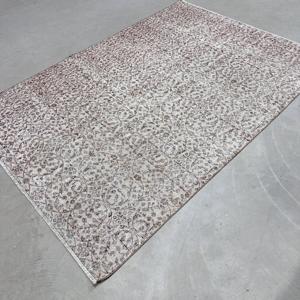 พรมตุรกีขนาด 5.3x7.6 ฟุต, พรมวินเทจขนาดใหญ่, พรมลายพรางสีเทาดำ - Product Image 2