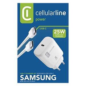 Chargeur USB Type-C FAST CHARGER 25W Kit Power Delivery Blanc ACHSMKITC2CPD25WW - Product Image 2