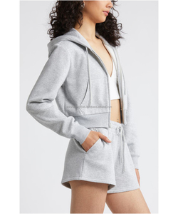 เสื้อสวมหัวมีฮู้ดตัวยาวสำหรับผู้หญิงผ้าคอตตอน100% มีโลโก้ด้านหน้าสำหรับฤดูใบไม้ร่วง - Product Image 4