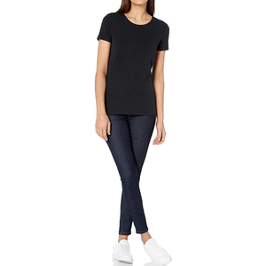 Camisetas Cortas de Verano Extra Grandes de Algodón Natural, Estilo Urbano, Ecológicas, con Estampado Gráfico, Cuello en V, Holgadas, para Mujer, Venta al Por Mayor Personalizada - Product Image 6