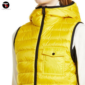 Vente en gros Gilet bouffant à capuche pour femmes en nylon Design respirant à la mode en coton fabriqué au Pakistan imperméable pour l'extérieur - Product Image 5