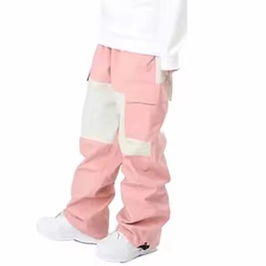 Ski Baggy pantalon neige haute rue Cargo jambe large ample Streetwear snowboard neige pantalon nouveau femmes imperméable Ski pantalon - Product Image 6