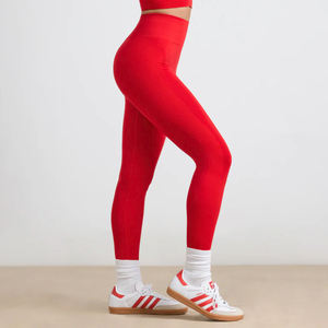 Ropa deportiva personalizada, pantalones de Yoga, mallas elásticas suaves, mallas de entrenamiento sin costuras, mallas de Yoga con cintura elástica para gimnasio y Fitness - Product Image 2