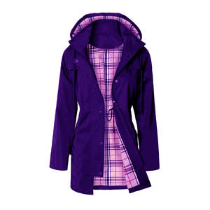 OUDINA Manteau long trench pour femme, style unique, imprimé peau de serpent, toutes saisons, respirant, imperméable, coupe-vent - Product Image 6