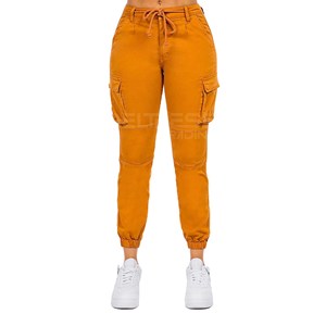 กางเกงคาร์โก้ระบายอากาศได้ดีผ้าแคนวาสสำหรับฤดูหนาวกางเกงวิ่งทรงหลวมเอวกลางสไตล์สตรีทแวร์เพื่อความสบายและสไตล์ - Product Image 1