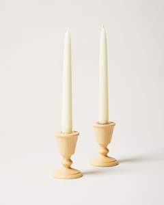 Bougeoir Décoration de la maison 2 bougeoirs Bougeoirs en bois pour table à la main poli et vente - Product Image 3