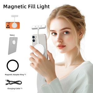 Lampe LED magnétique pour selfie et lecture, luminosité et température de couleur réglables, chargement Type-C - Product Image 5