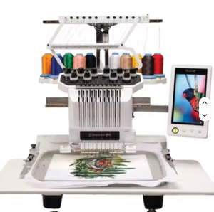 เครื่องจักรเย็บปักถักร้อย 12 เข็ม รุ่นใหม่เอี่ยม พร้อมอุปกรณ์ครบชุด - Product Image 1