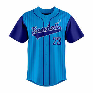 Camiseta de béisbol personalizada con estampado de nombre, jersey de béisbol barato sublimado de poliéster sublimado OEM, camiseta de béisbol en blanco personalizada - Product Image 6