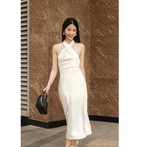 Robe Nightclub Femmes Sexy Off-Shoulder Bodycon Halter Lady Elegant Summer Dresses Dresses Trendy Custom French - Product Image 4